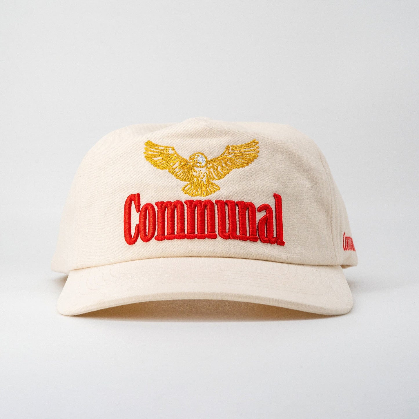 Communal Eagle Hat Communal Cowboy Bone White Cotton Twill Mesh Flap