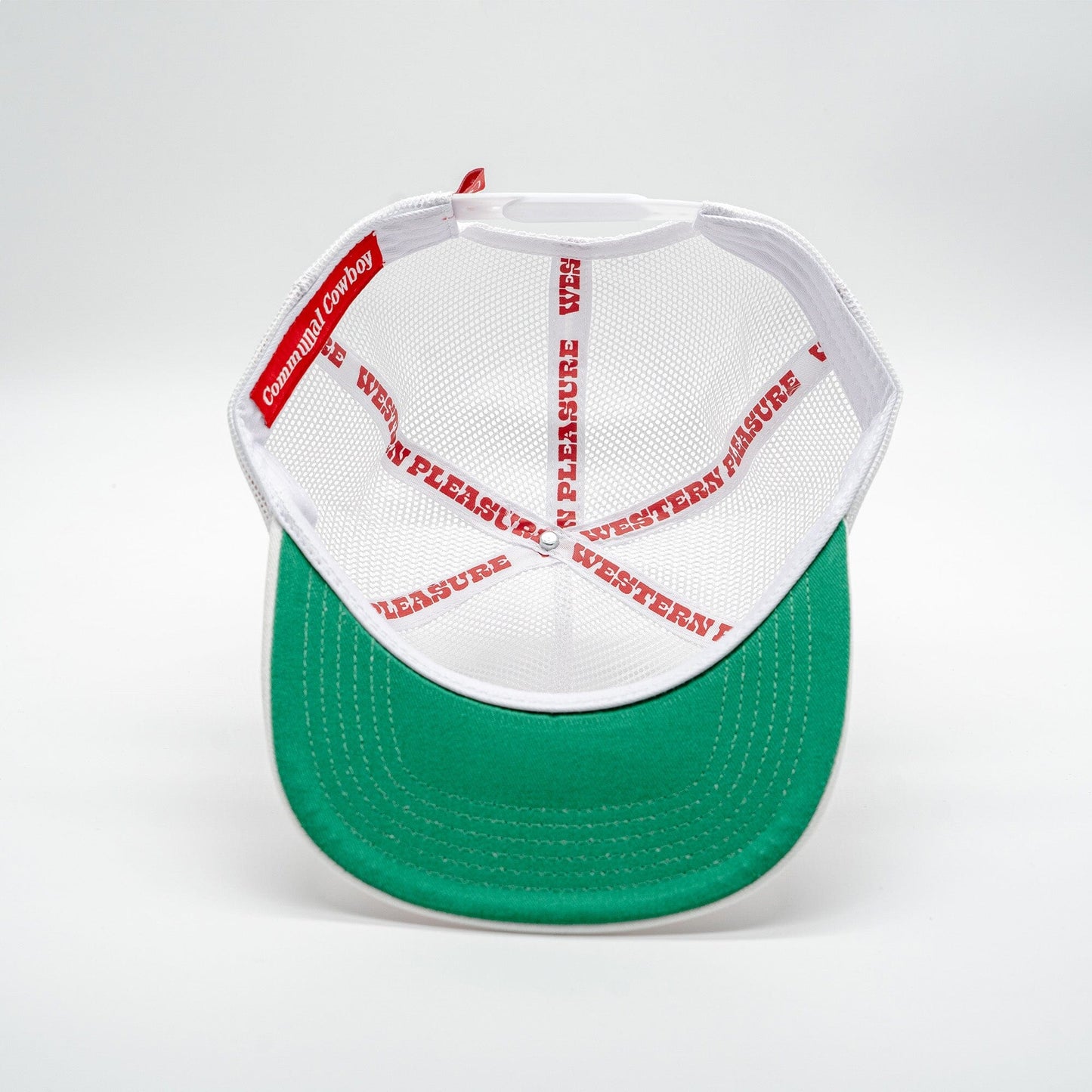 White All-Mesh Luck Company Hat Inside View